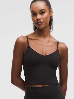 lululemon Align™ Cropped Cami Tank Top Light Support, A/B Cup Size 10 Black